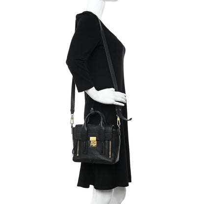 3.1 Phillip Lim Textured Calfskin Mini Pashli Satchel Black 2 of 16