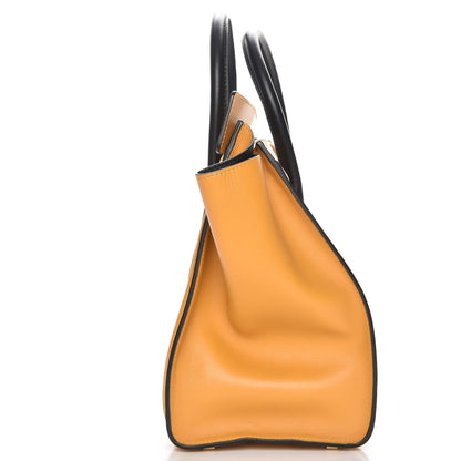 Celine Satin Calfskin Mini Bi-Color Luggage Amber 8 of 8