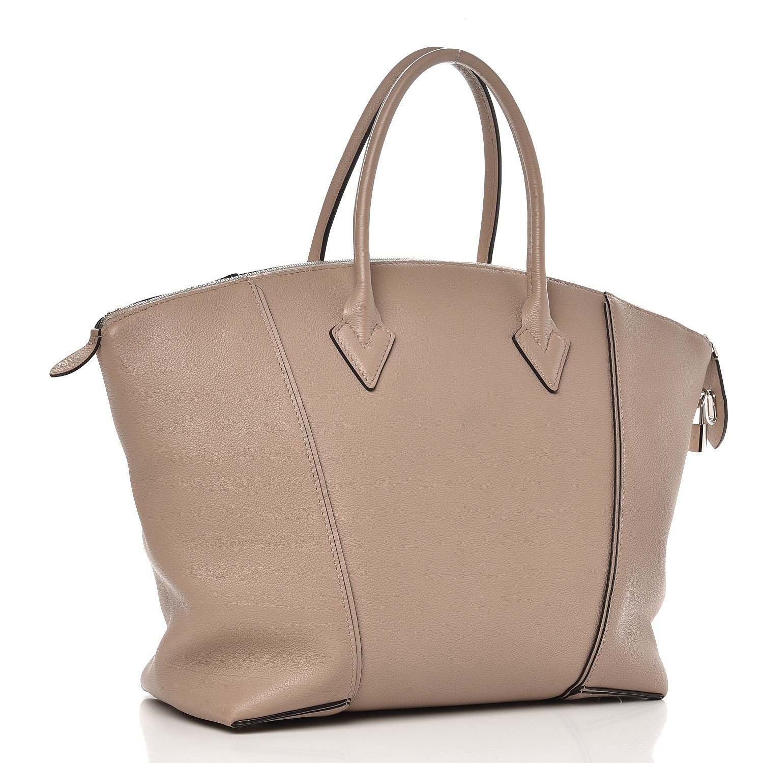 Louis Vuitton Veau Cachemire Soft Lockit MM Galet 3 of 10