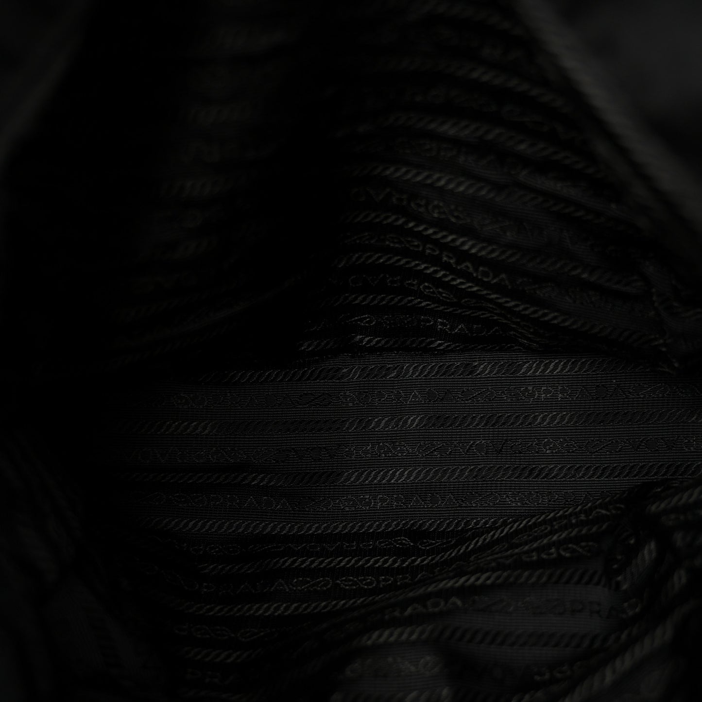 Tessuto Nylon Catena Chain Shoulder Bag Black
