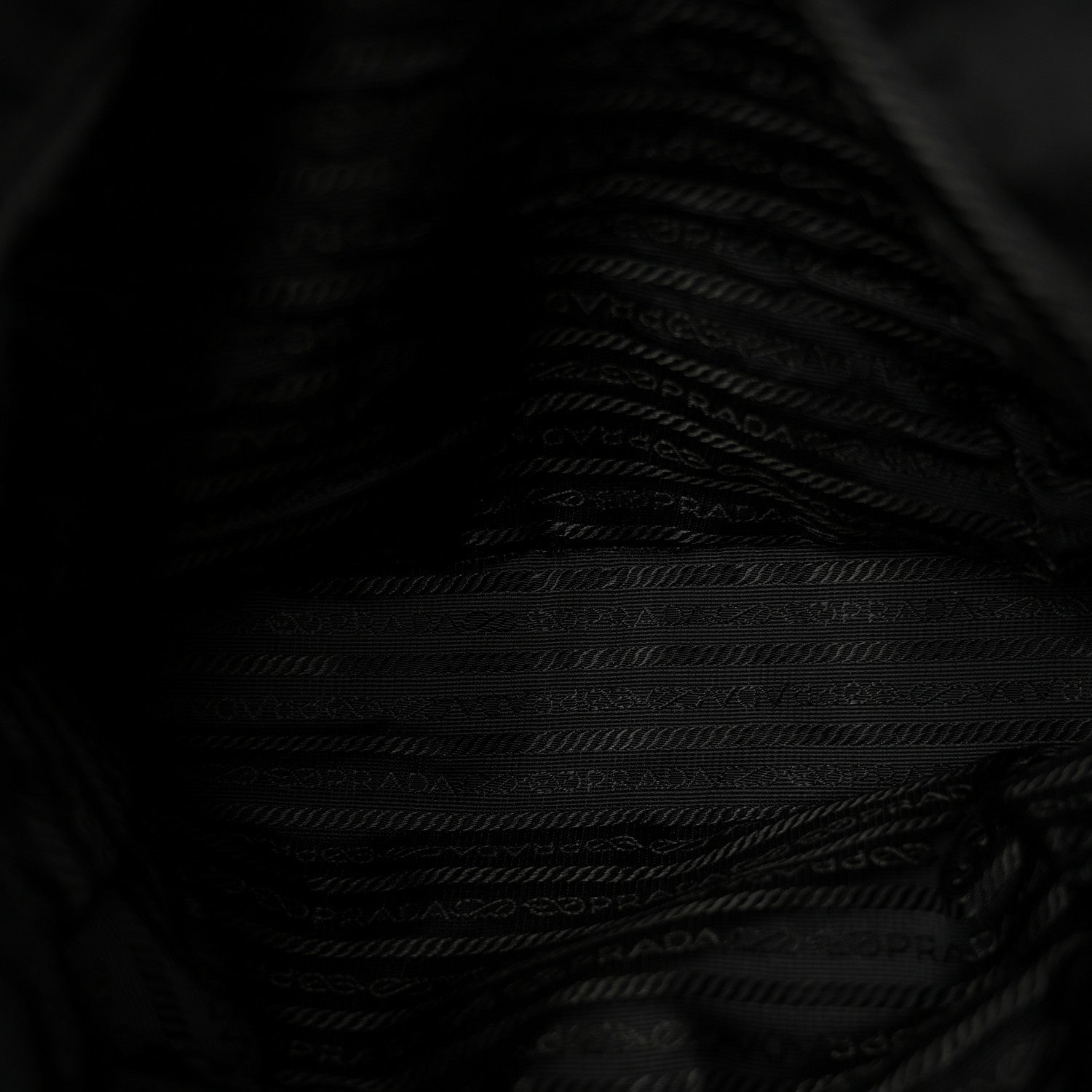 Prada Tessuto Nylon Catena Chain Shoulder Bag Black 5 of 11