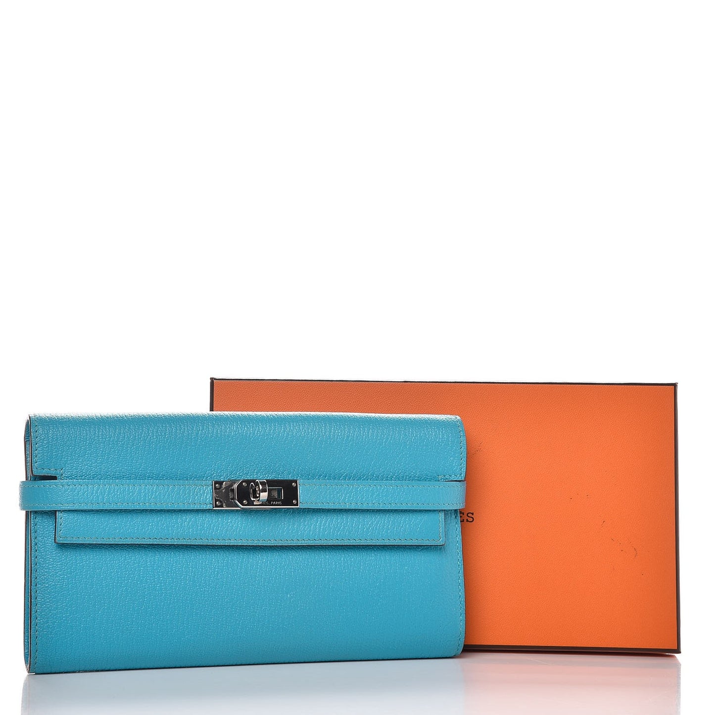 Chevre Mysore Kelly Longue Wallet Bleu Azteque