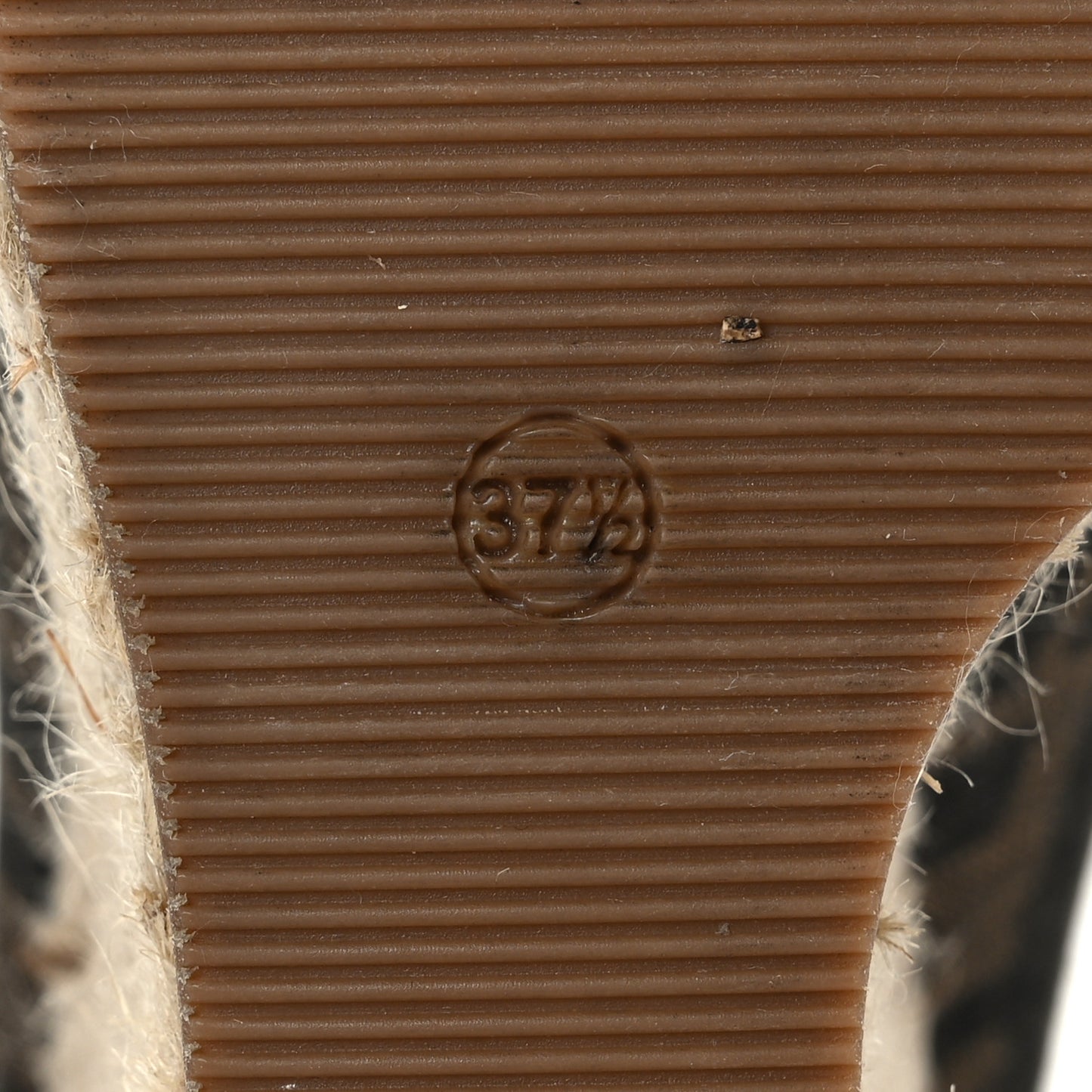 Zucca Raffia Zeppa Wedge Sandals 37.5 Tobacco