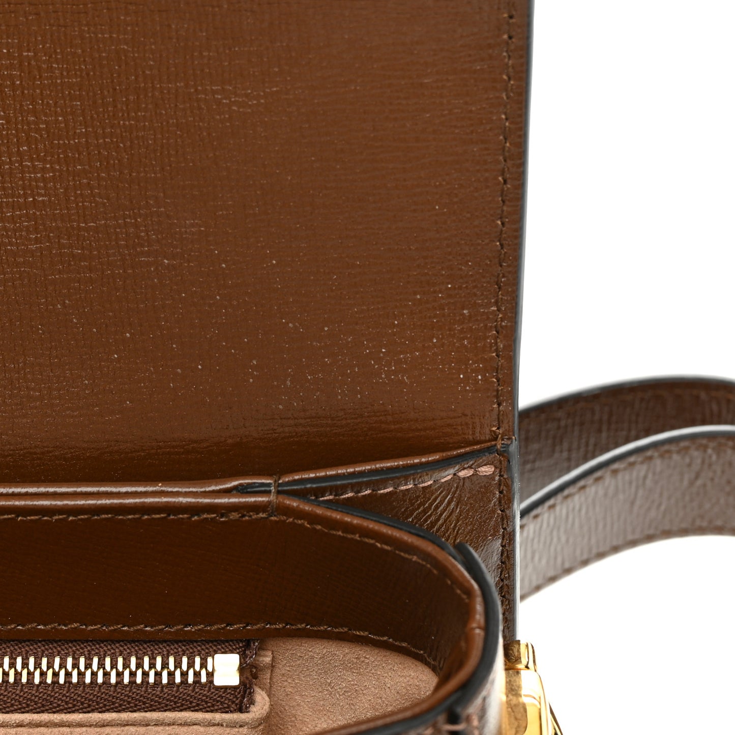 GG Supreme Monogram Horsebit 1955 Shoulder Bag Beige Brown Sugar