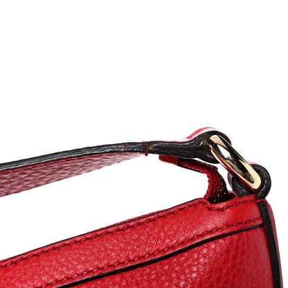Gucci Pebbled Calfskin Medium Soho Hobo Red 19 of 20