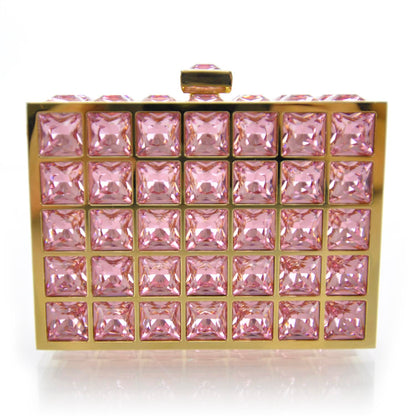 Judith Leiber Austrian Crystal Princess Minaudiere Pink 1 of 7