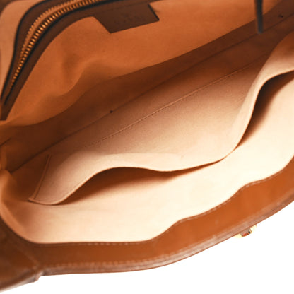 Gucci GG Supreme Monogram Azalea Calfskin Web Small Jackie 1961 Hobo Beige Ebony Brown Sugar 4 of 9