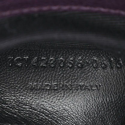 Saint Laurent Sheepskin Matelasse Chevron Monogram Medium College Bag Amaranto 7 of 12