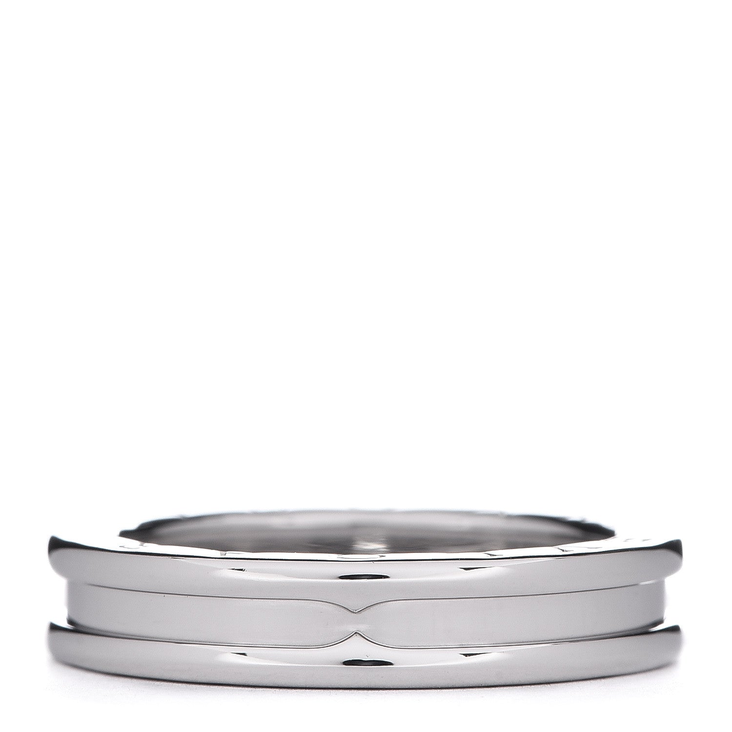 Bulgari 18K White Gold B.Zero1 One-Band Ring 58 8.5 1 of 5