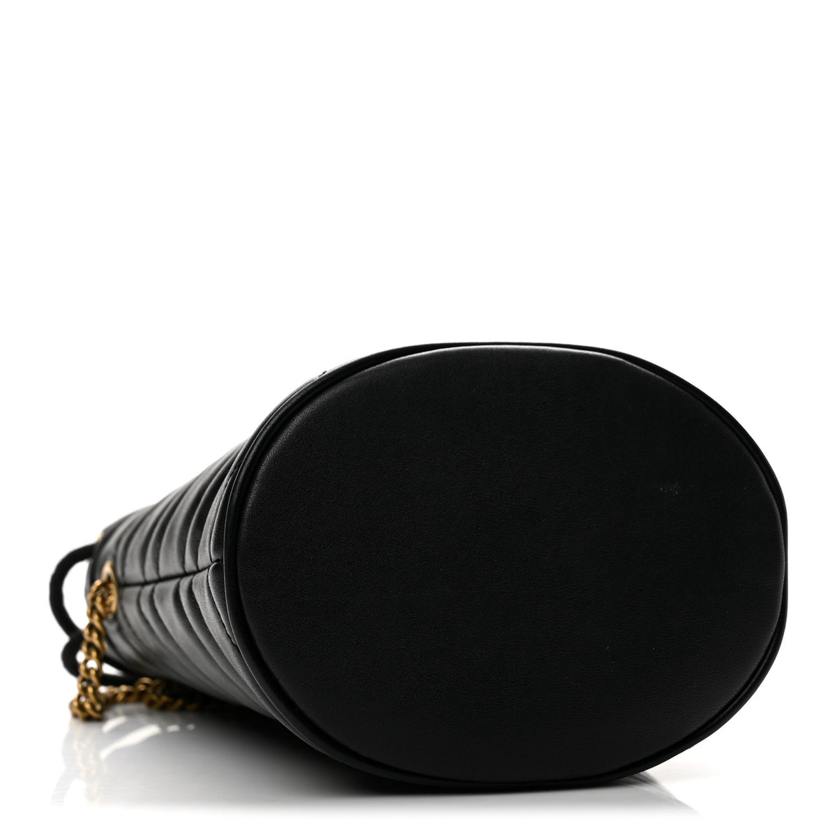 Calfskin Matelasse Mini GG Marmont 2.0 Bucket Bag Black