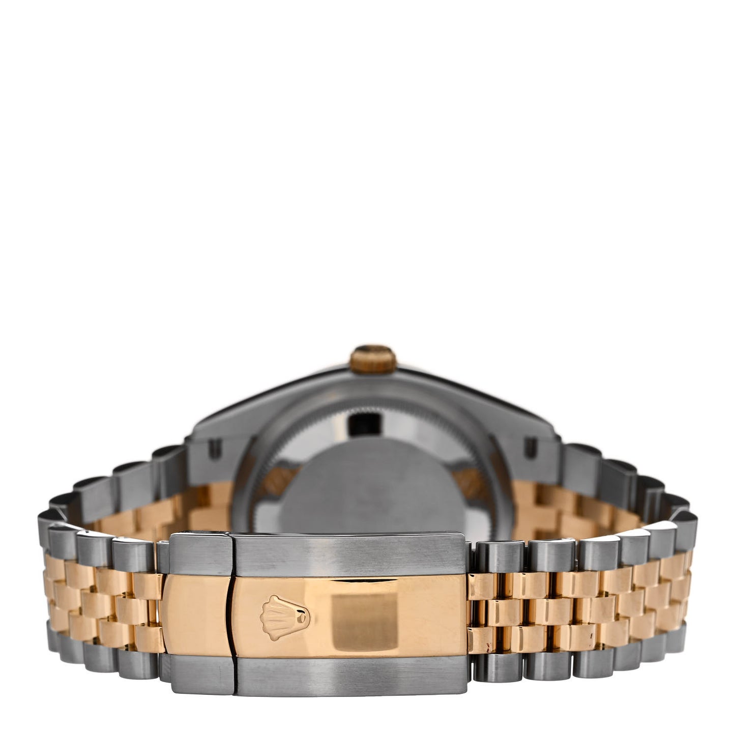 Stainless Steel 18K Yellow Gold Diamond 36mm Oyster Perpetual Datejust Watch Black 126203