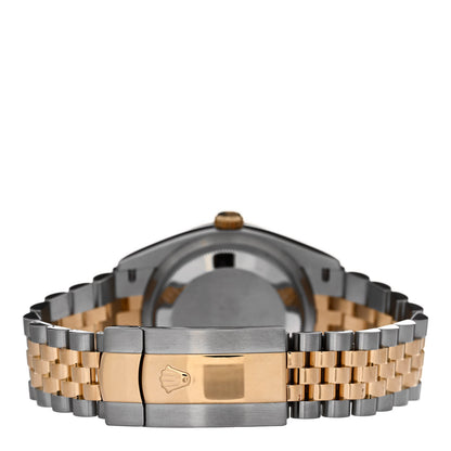 Rolex Stainless Steel 18K Yellow Gold Diamond 36mm Oyster Perpetual Datejust Watch Black 126203 3 of 5