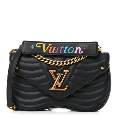 Louis Vuitton Calfskin New Wave Chain MM Black 1 of 7