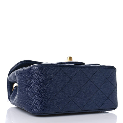 Chanel Caviar Quilted Mini Square Flap Navy 4 of 10