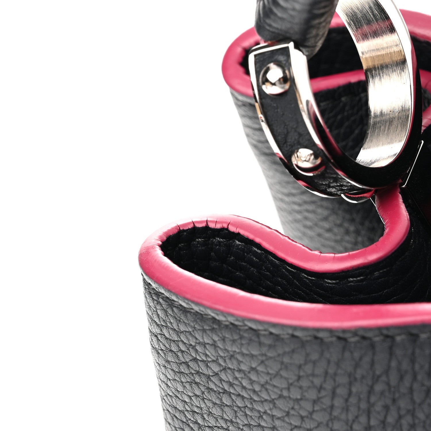 Louis Vuitton Taurillon Capucines MM Cobalt Fuchsia 10 of 11