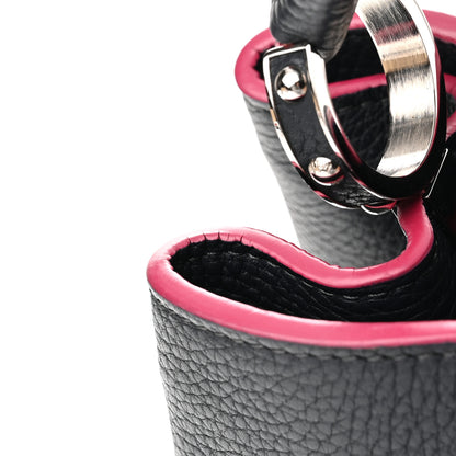 Louis Vuitton Taurillon Capucines MM Cobalt Fuchsia 10 of 11