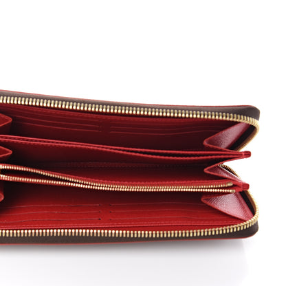 Louis Vuitton Damier Ebene Studded Zippy Wallet Cherry 4 of 8