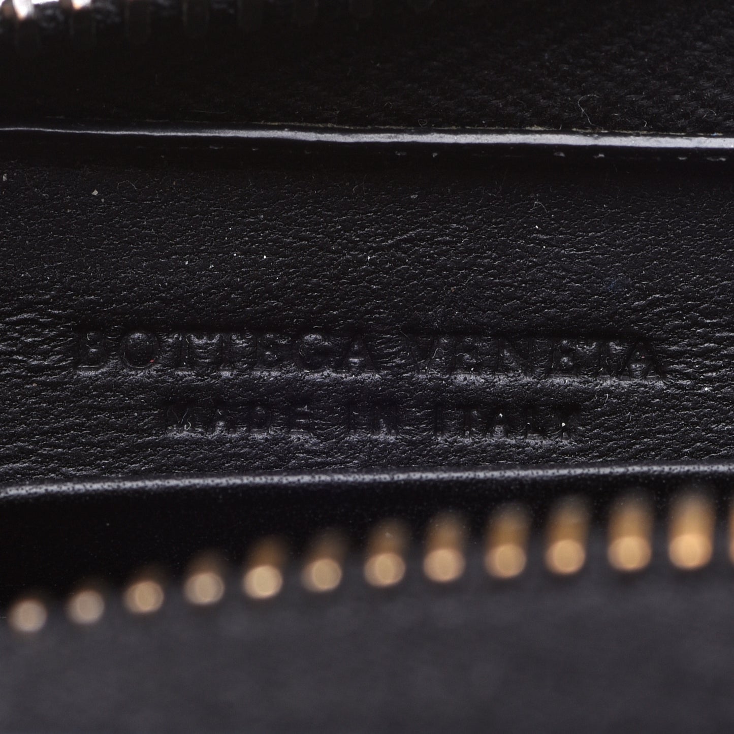 Nappa Intrecciato Zip Around Coin Purse Black