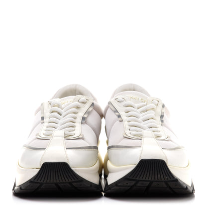 Jimmy Choo Calfskin Neoprene Raine Sneakers 39.5 White 2 of 10
