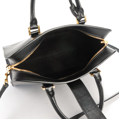 Saint Laurent Calfskin Small Monogram Cabas Black 5 of 9