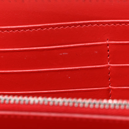 Christian Louboutin Calfskin Panettone Spiked Zip Around Wallet White 10 of 10