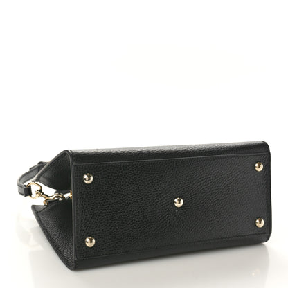 Gucci Pebbled Calfskin Medium Soho Top Handle Satchel Black 4 of 10