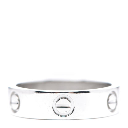 Cartier Platinum 5.5mm LOVE Ring 59 8.75 1 of 5