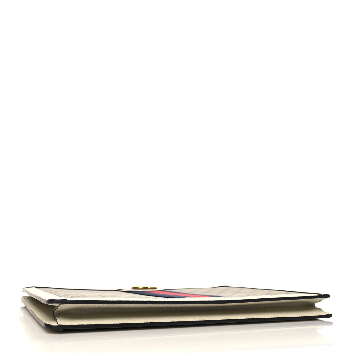 Gucci GG Supreme Monogram Web Ophidia Portfolio Pouch Beige Ebony Mystic White 4 of 10