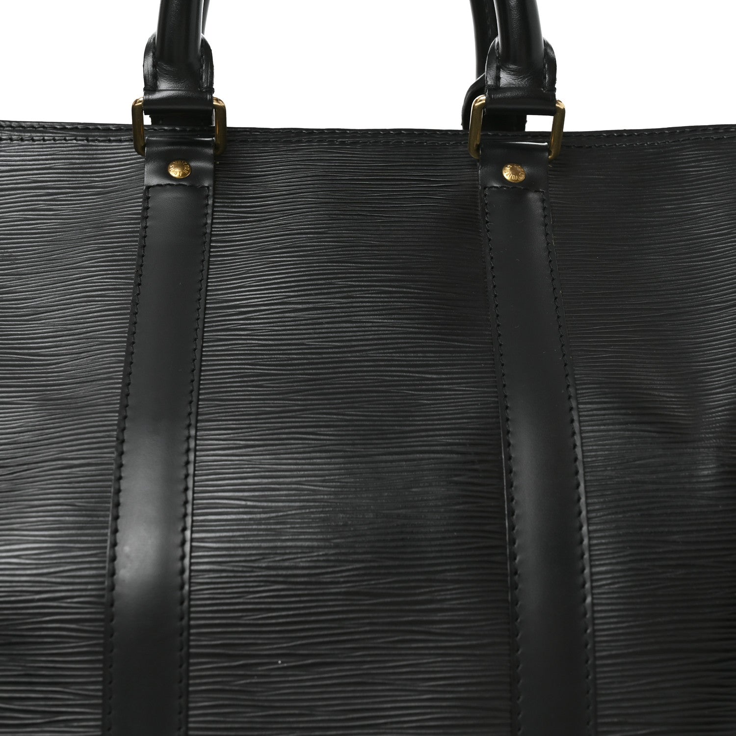 Louis Vuitton Epi Keepall 45 Black Black 6 of 8