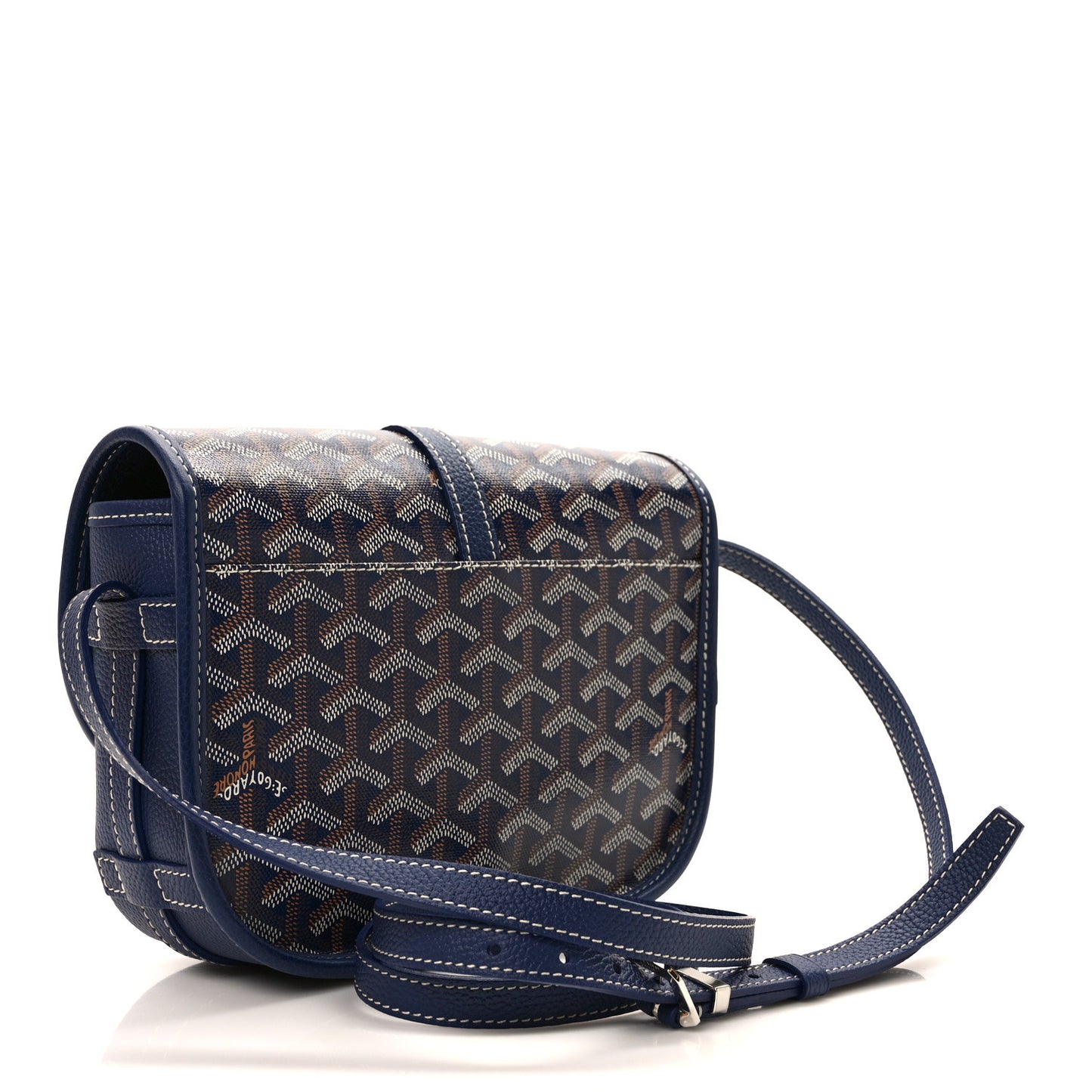 Goyardine Belvedere II PM Messenger Bag Navy