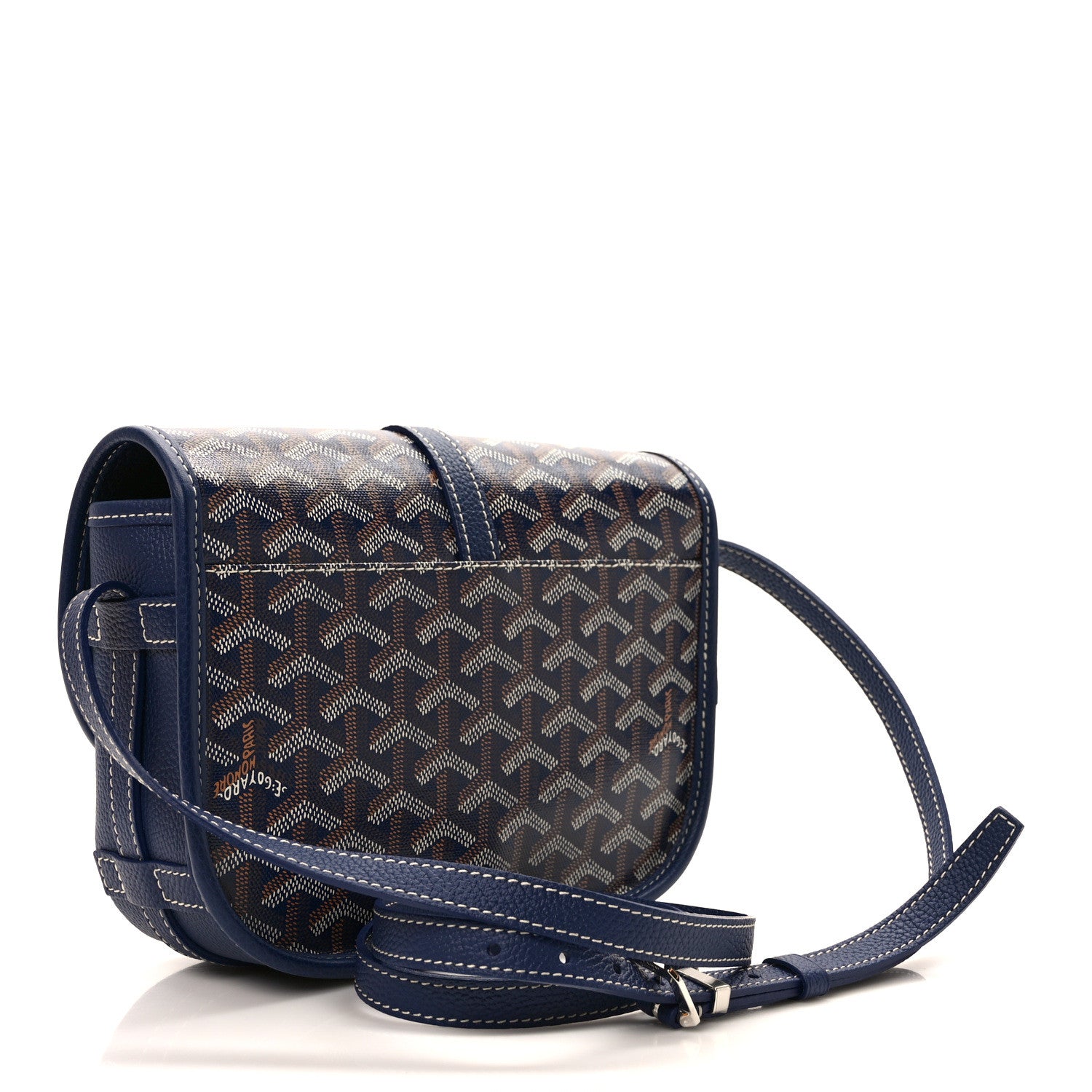 Goyard Goyardine Belvedere II PM Messenger Bag Navy 3 of 9