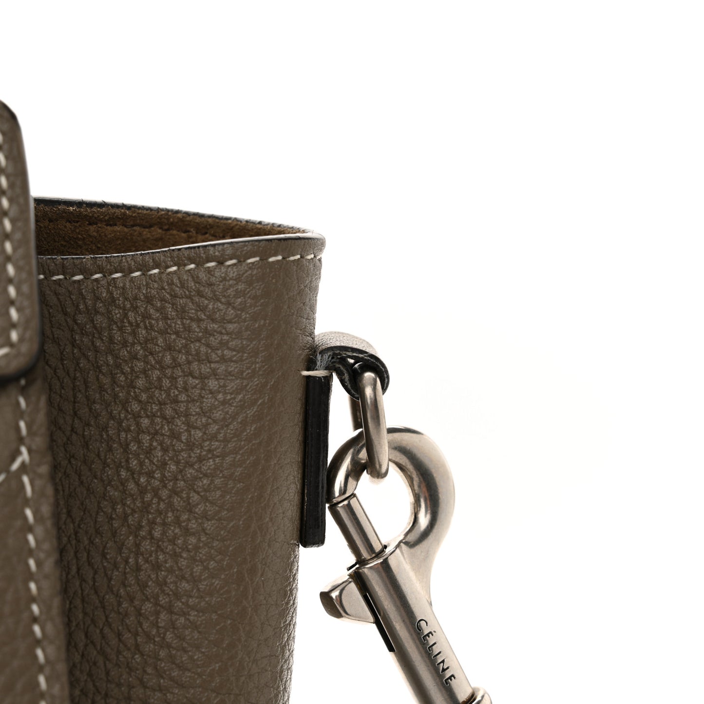 Drummed Calfskin Nano Luggage Souris