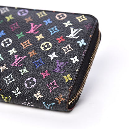 Louis Vuitton Monogram Multicolor Zippy Wallet Black Grenade 7 of 14