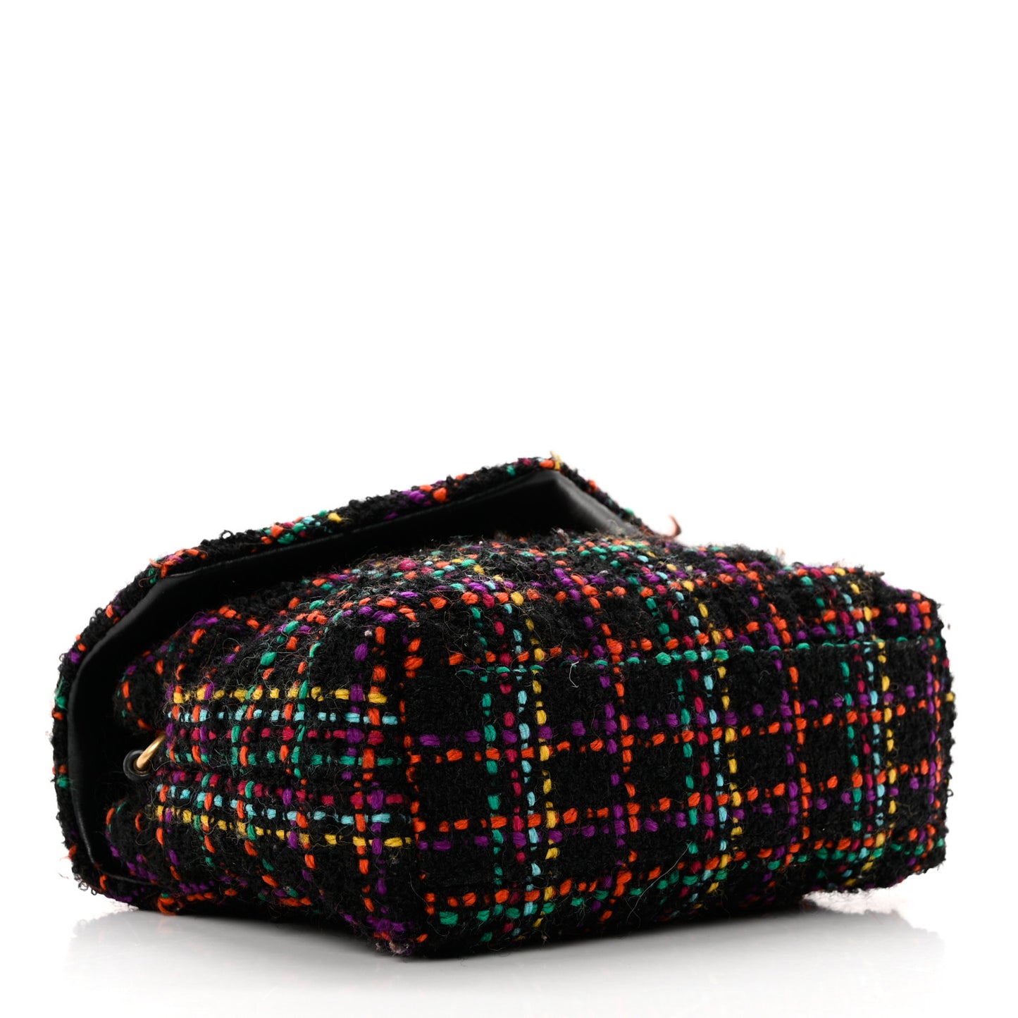 Tweed Toy Loulou Shoulder Bag Black