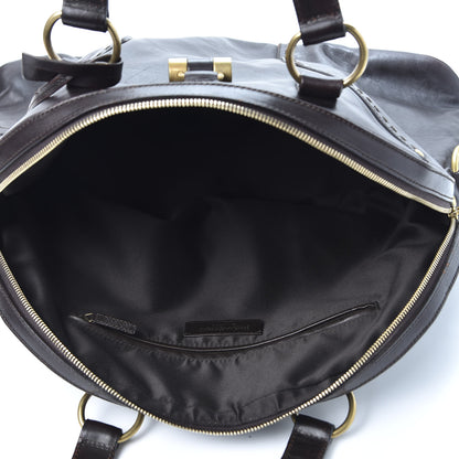 Saint Laurent Calfskin Oversized Muse Brown 4 of 10