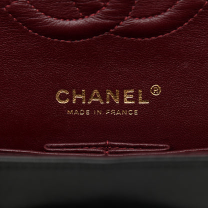 Chanel Lambskin Quilted Medium Double Flap Black 7 of 13