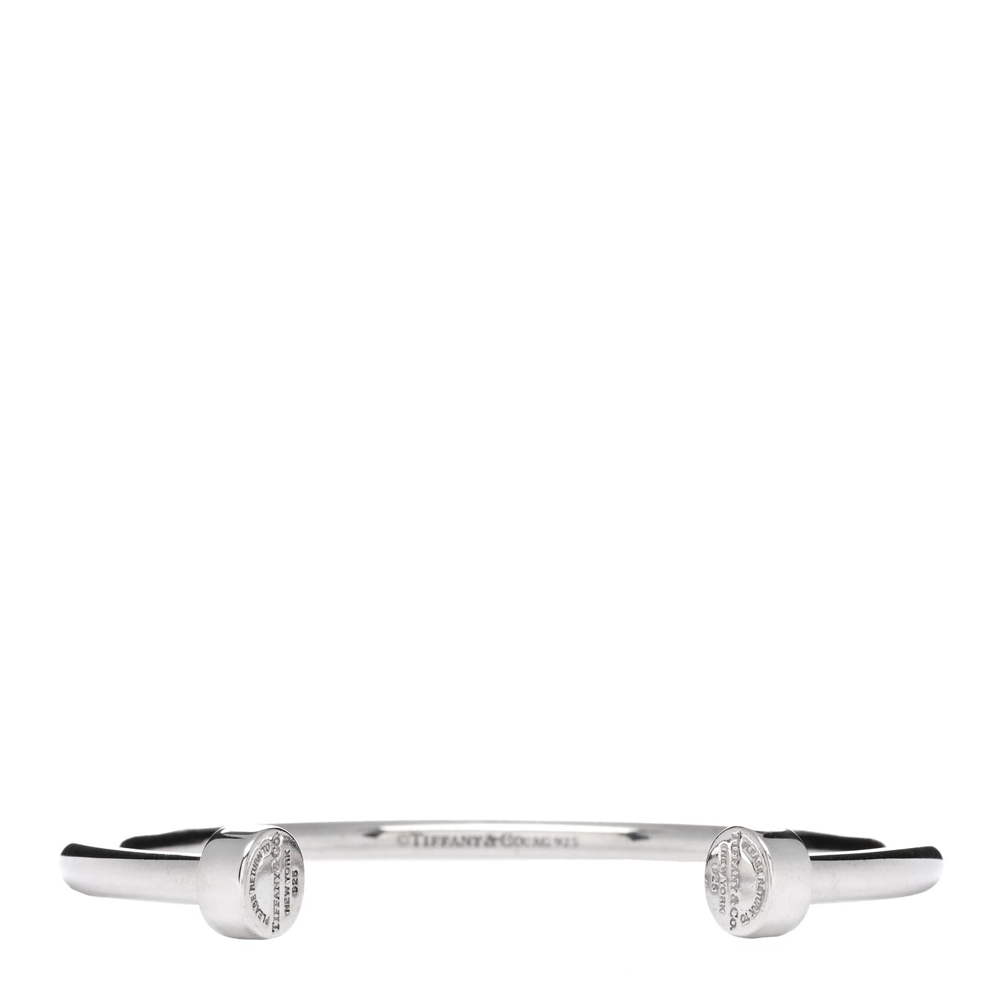 Sterling Silver Return to Tiffany Narrow Circle Edge Cuff Bracelet
