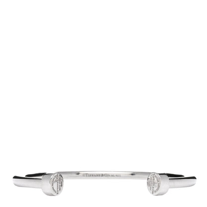 Tiffany Sterling Silver Return to Tiffany Narrow Circle Edge Cuff Bracelet 1 of 3