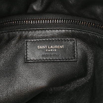 Saint Laurent Lambskin Wide Puffer Tote Black 6 of 13