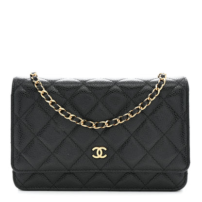Chanel Caviar Quilted Wallet on Chain WOC Black 1 of 13