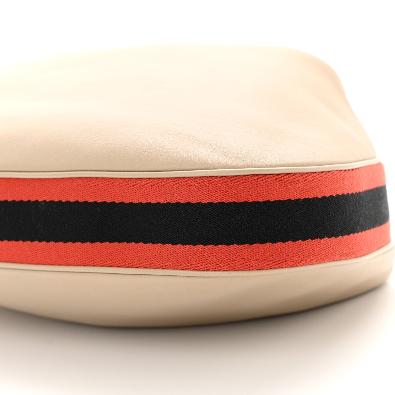 Gucci Aria Calfskin Web Large Attache Shoulder Bag Beige 10 of 10