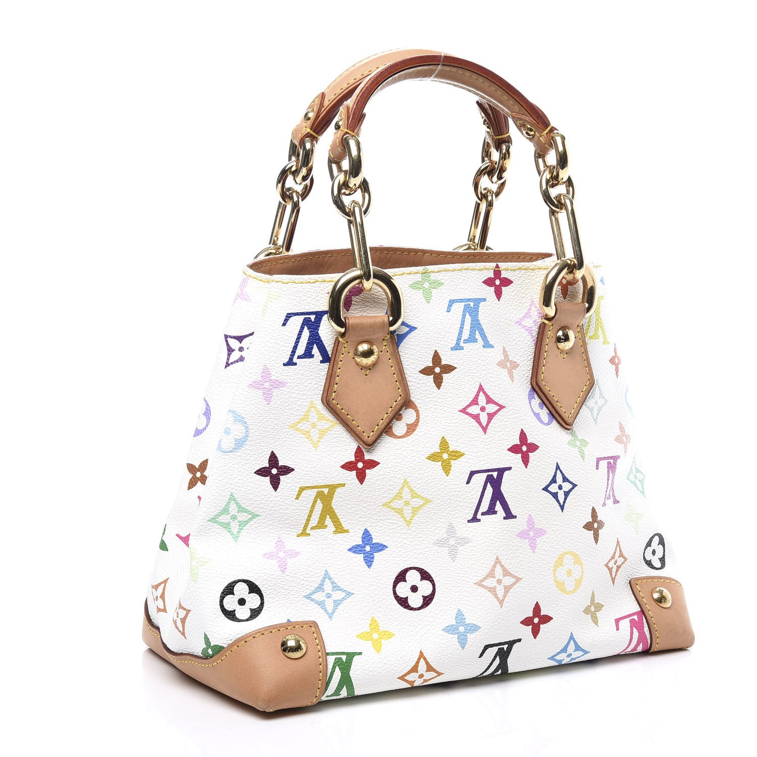Louis Vuitton Monogram Multicolor Audra White 2 of 9