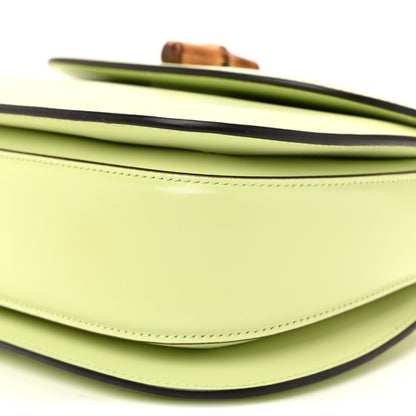 Gucci Boarded Dyana Lux Calfskin Web Small Bamboo 1947 Top Handle Bag Light Green 11 of 12