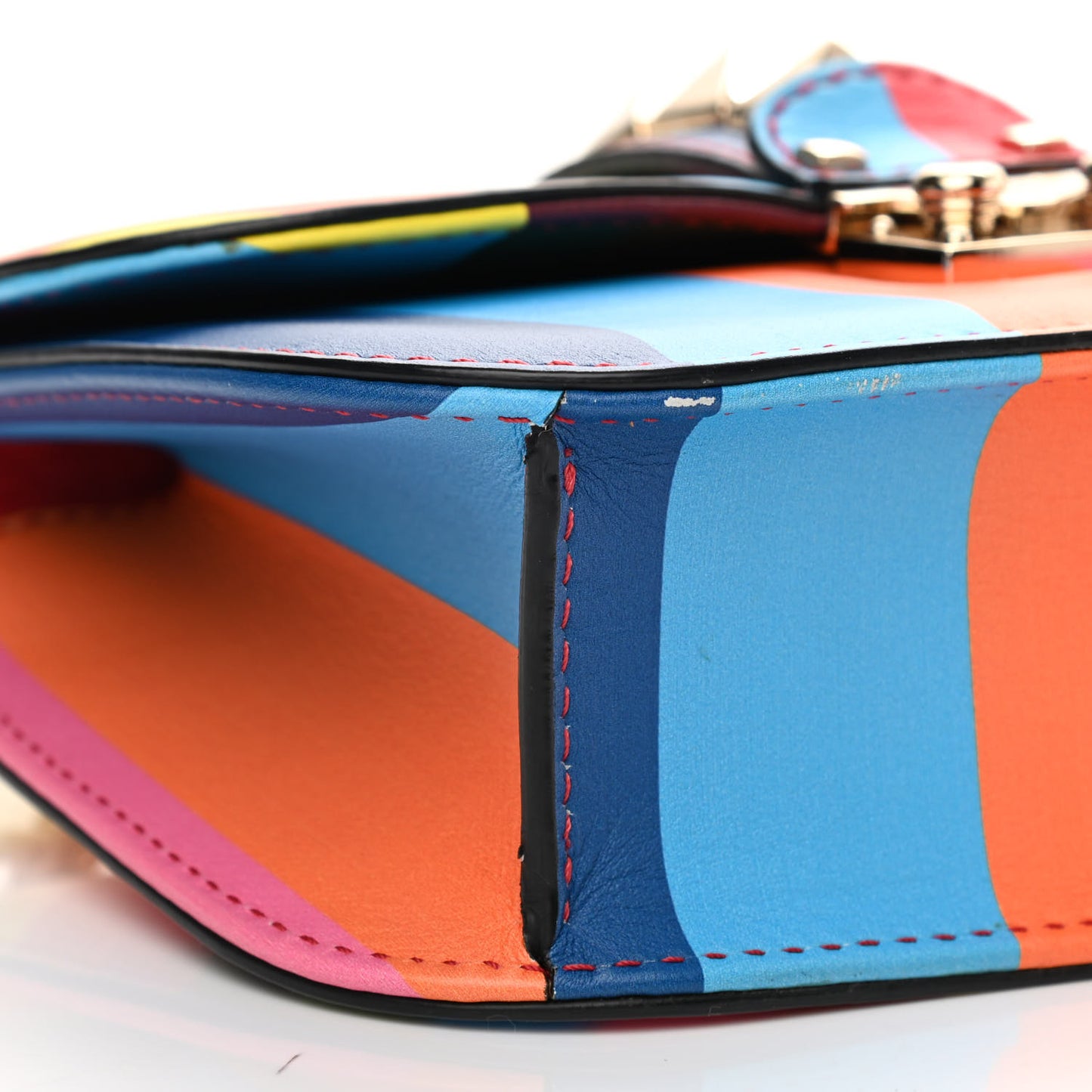 Vitello 1973 Small Glam Lock Rockstud Flap Multicolor