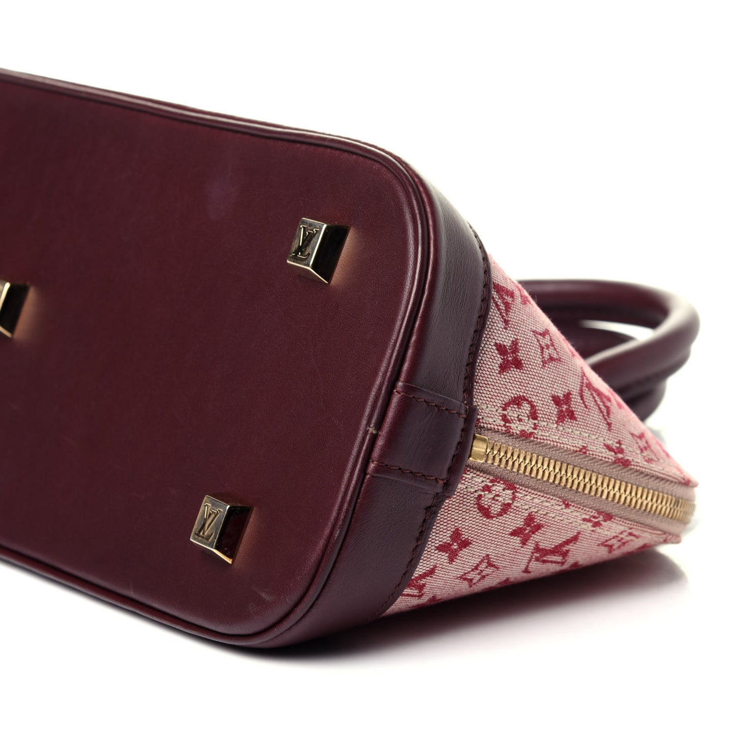 Mini Monogram Alma Long Cherry