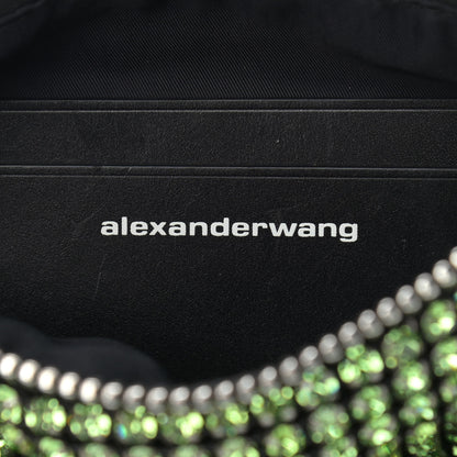 Alexander Wang Mesh Crystal Rhinestone Mini Heiress Pouch Green 6 of 10