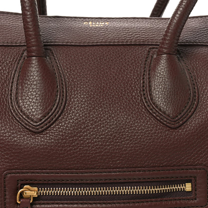 Celine Pebbled Calfskin Mini Luggage Chocolate 7 of 9