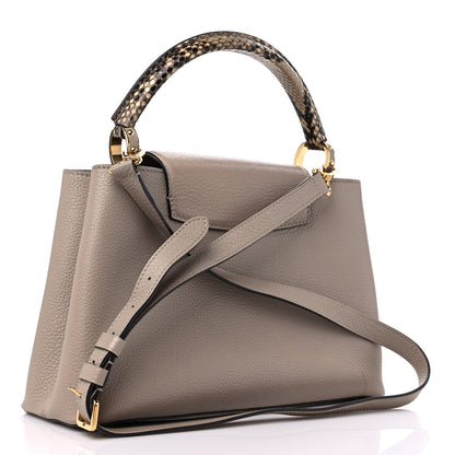 Louis Vuitton Taurillon Snakeskin Capucines PM Galet 3 of 13