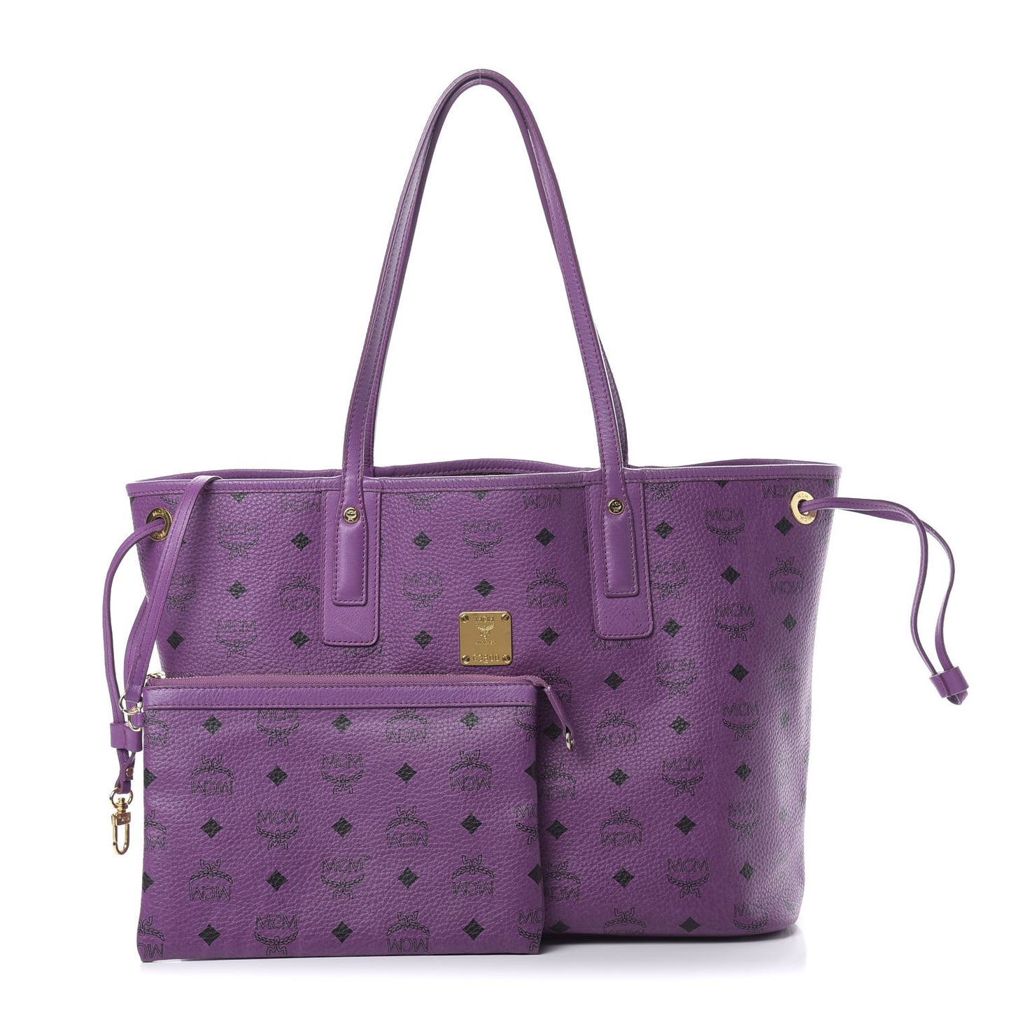 Visetos Medium Project Reversible Shopper Tote Purple