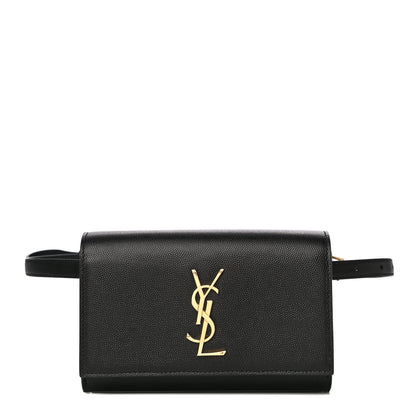 Saint Laurent Grain De Poudre Monogram Kate Belt Bag Black 1 of 9